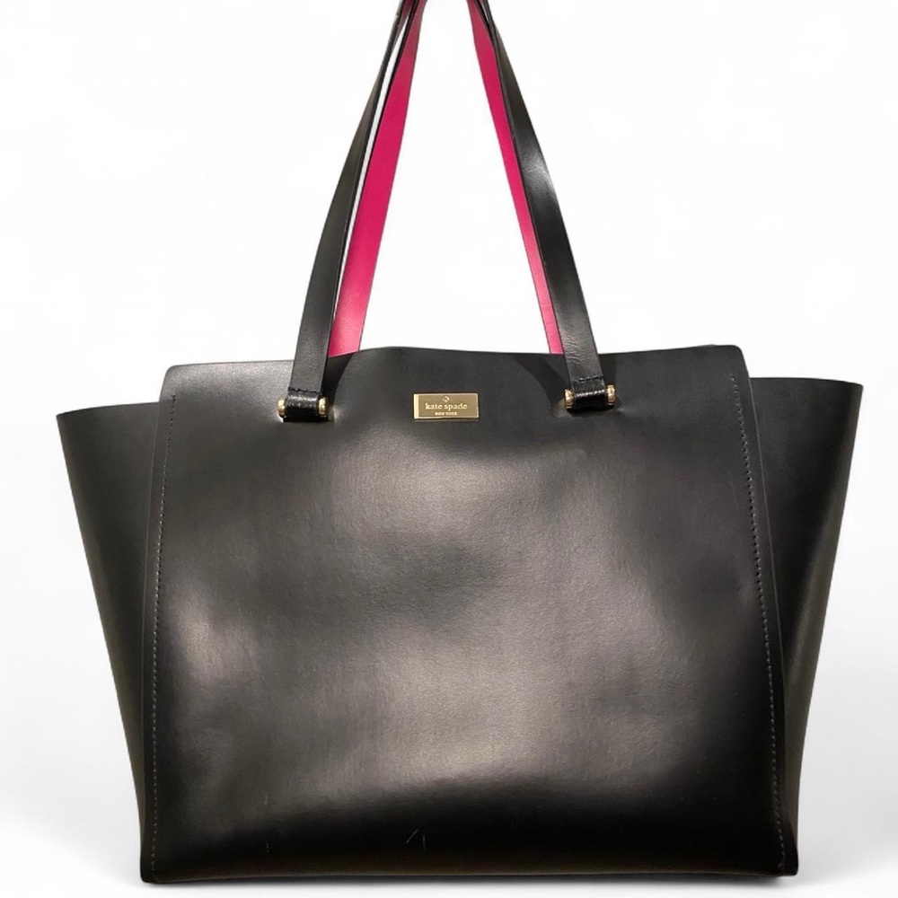 Kate Spade Black Tote with Pink Accents